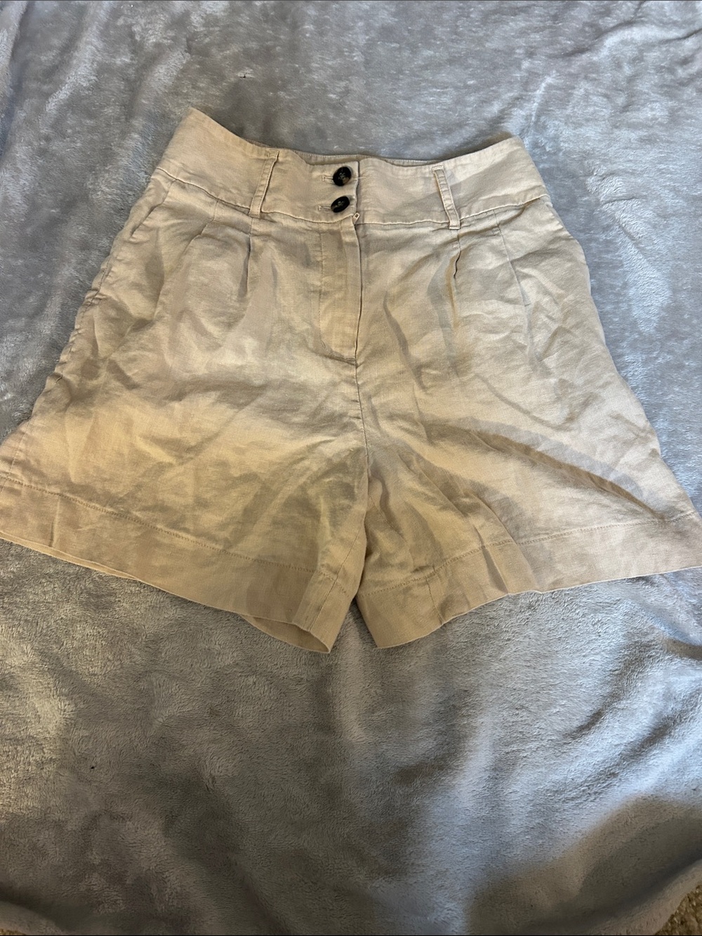 Boden high rise linen shorts